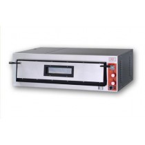 FORNO PIZZA ELETTRICO 1 CAMERA - 6 PIZZE Ø 32 cm. - MISURE ESTERNE L97,5 x  P 121,4 x 41,3h cm.